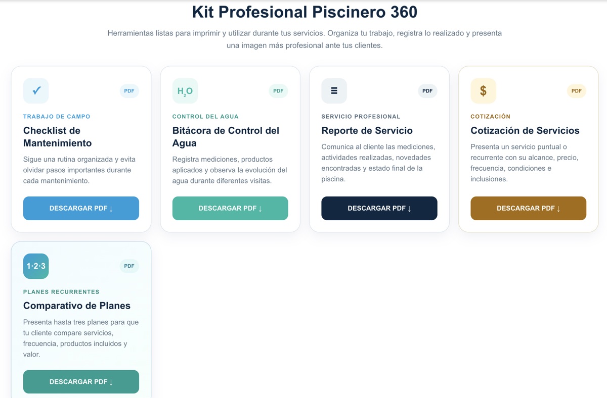 Kit Profesional Piscinero 360